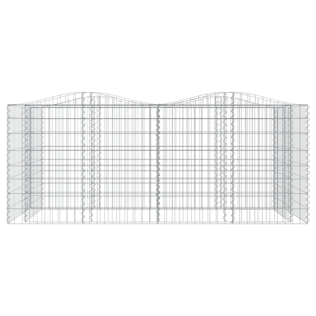 Išlenktas aukštas gabiono lovelis, 200x100x100cm, geležis Išlenktas aukštas gabiono lovelis, 200x100x100cm, geležis - Image 3