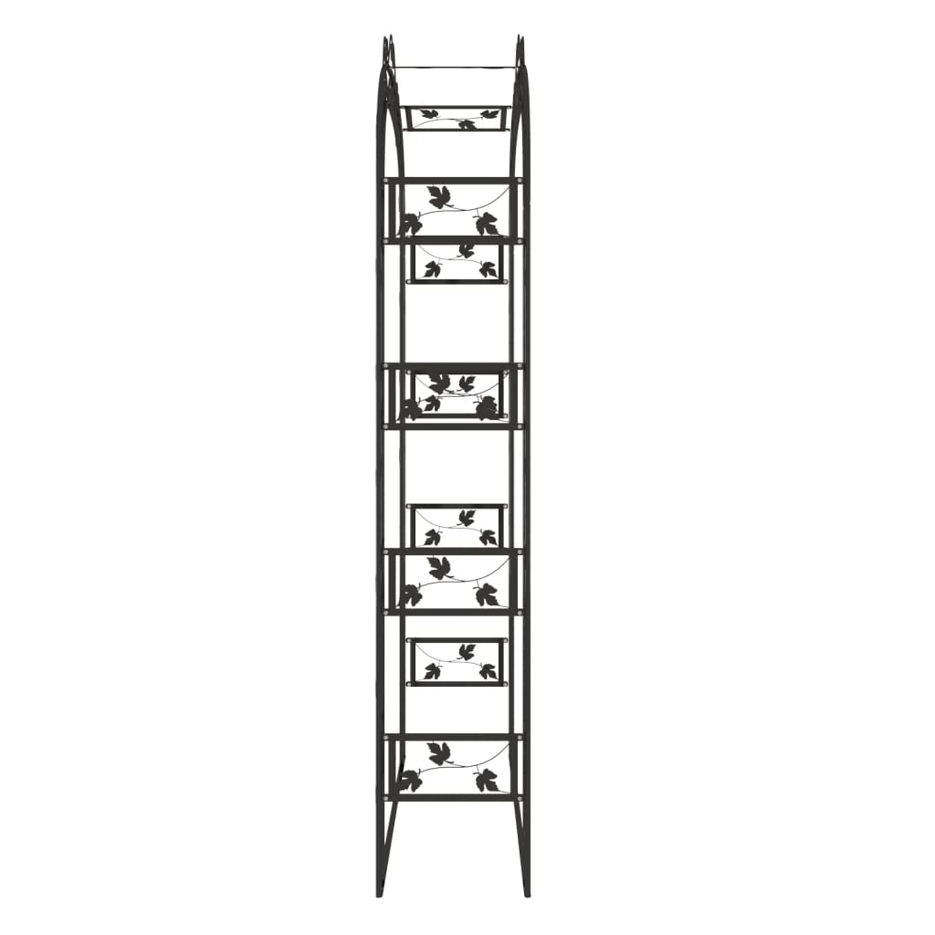 Sodo arka, juodos spalvos, 116x45x240cm, plienas Sodo arka, juodos spalvos, 116x45x240cm, plienas - Image 4