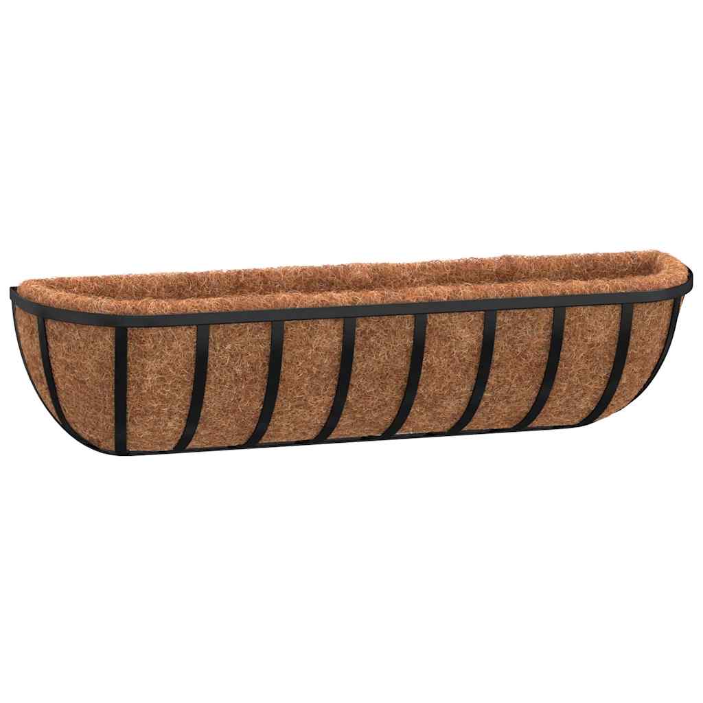 Sieniniai loveliai su įdėklais, 2vnt., 61x19x16cm, plienas Sieniniai loveliai su įdėklais, 2vnt., 61x19x16cm, plienas - Image 3