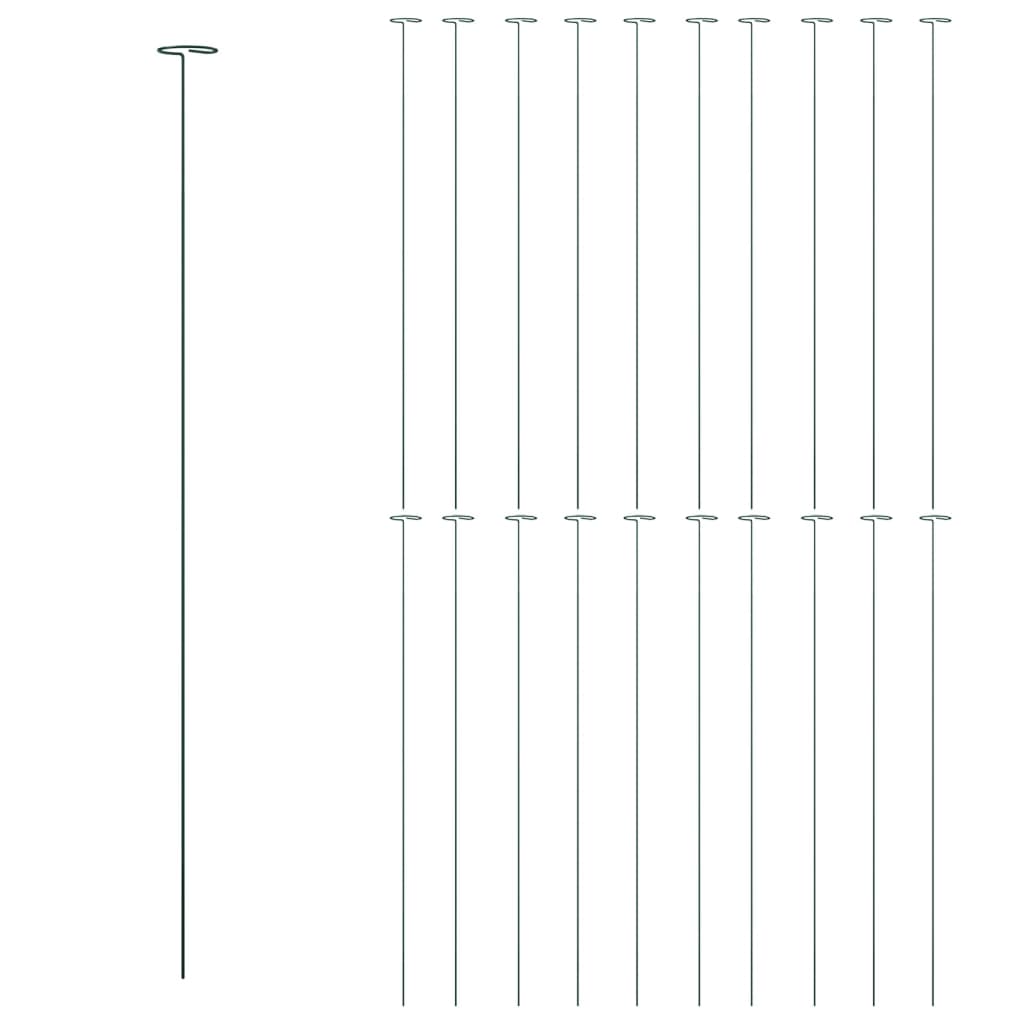 Sodo augalų kuoliukai, 20vnt., tamsiai žalios, 91cm, plienas Sodo augalų kuoliukai, 20vnt., tamsiai žalios, 91cm, plienas - Image 3