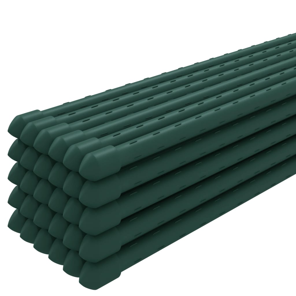 Sodo augalų kuoliukai, 30vnt., žalios spalvos, 60cm, plienas Sodo augalų kuoliukai, 30vnt., žalios spalvos, 60cm, plienas - Image 3