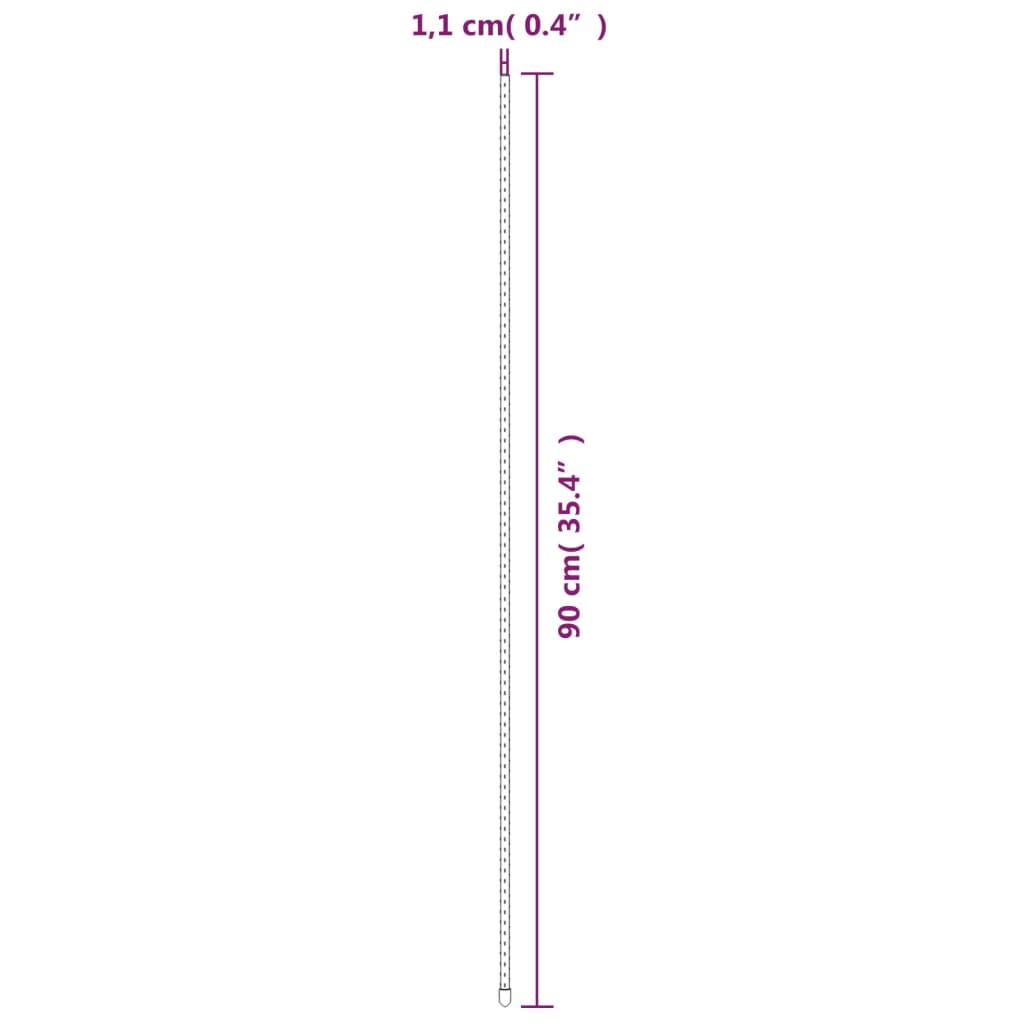 Sodo augalų kuoliukai, 30vnt., žalios spalvos, 90cm, plienas Sodo augalų kuoliukai, 30vnt., žalios spalvos, 90cm, plienas