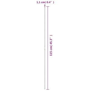 Sodo augalų kuoliukai, 30vnt., žalios spalvos, 115cm, plienas