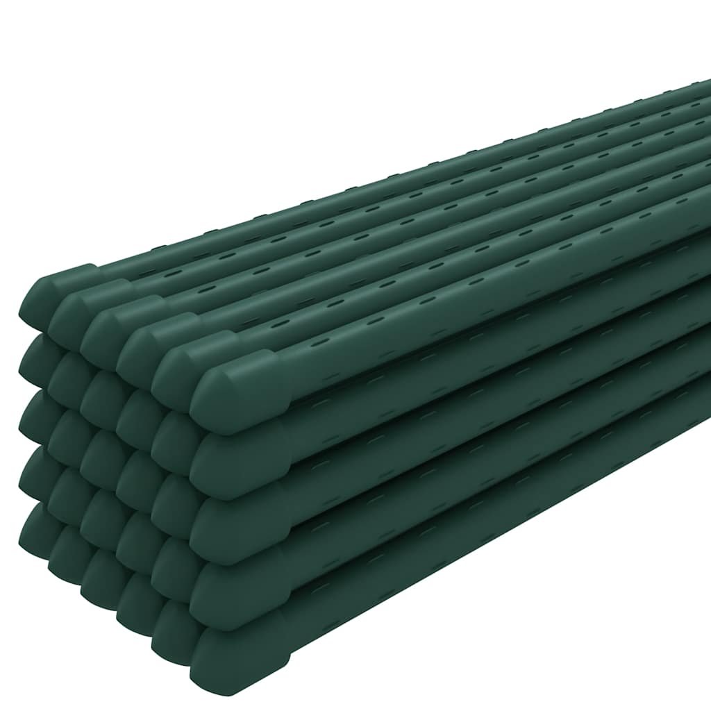 Sodo augalų kuoliukai, 30vnt., žalios spalvos, 150cm, plienas Sodo augalų kuoliukai, 30vnt., žalios spalvos, 150cm, plienas - Image 3
