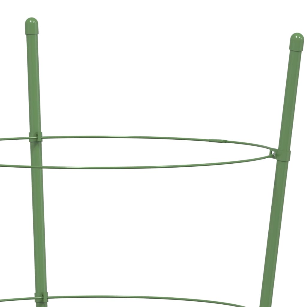 Sodo augalų atramos su 3 žiedais, 5vnt., žalios, 60cm, plienas Sodo augalų atramos su 3 žiedais, 5vnt., žalios, 60cm, plienas - Image 7