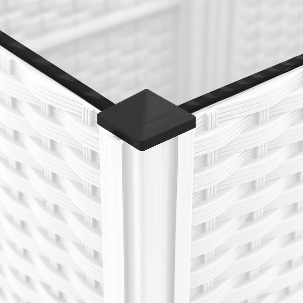 Sodo vazonas su grotelėmis, baltas, 120x40x121,5 cm, PP Sodo vazonas su grotelėmis, baltas, 120x40x121,5 cm, PP - Image 8