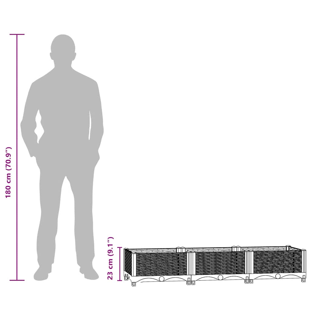 Aukštas lovelis, 120x40x23cm, polipropilenas Aukštas lovelis, 120x40x23cm, polipropilenas