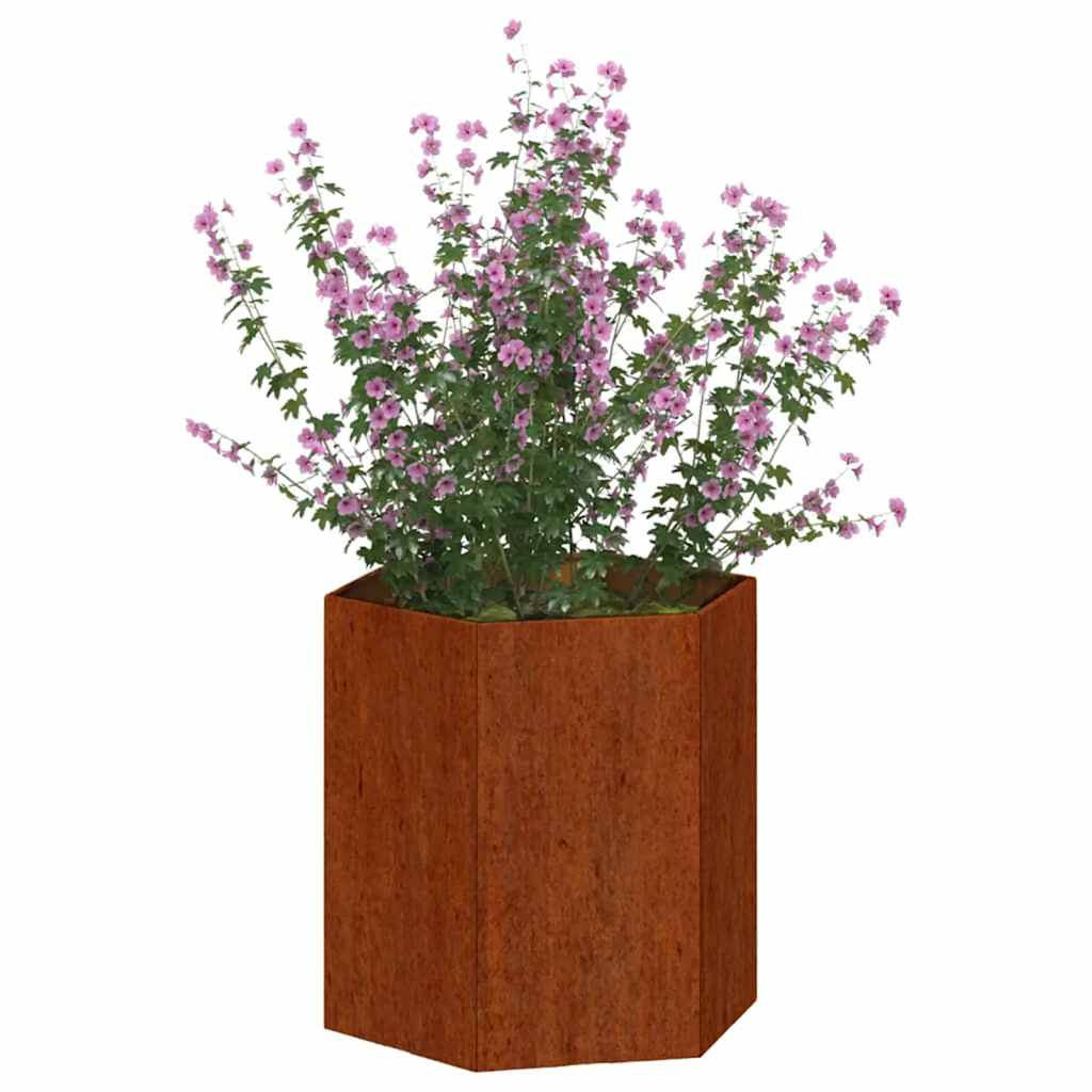 Lovelis, rūdžių spalvos, 40x40x45cm, Corten plienas Lovelis, rūdžių spalvos, 40x40x45cm, Corten plienas - Image 3