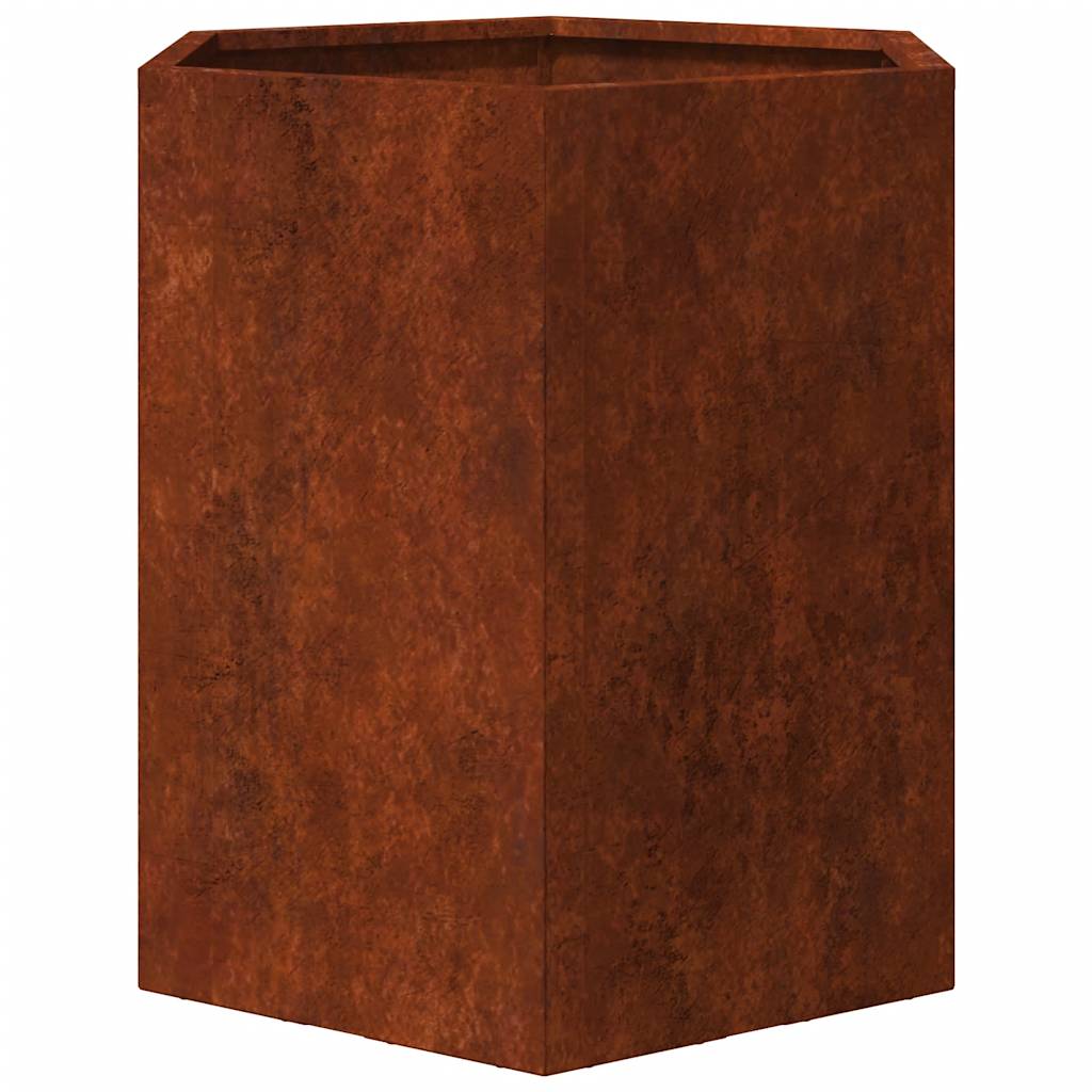 Lovelis, rūdžių spalvos, 40x40x45cm, Corten plienas Lovelis, rūdžių spalvos, 40x40x45cm, Corten plienas - Image 5