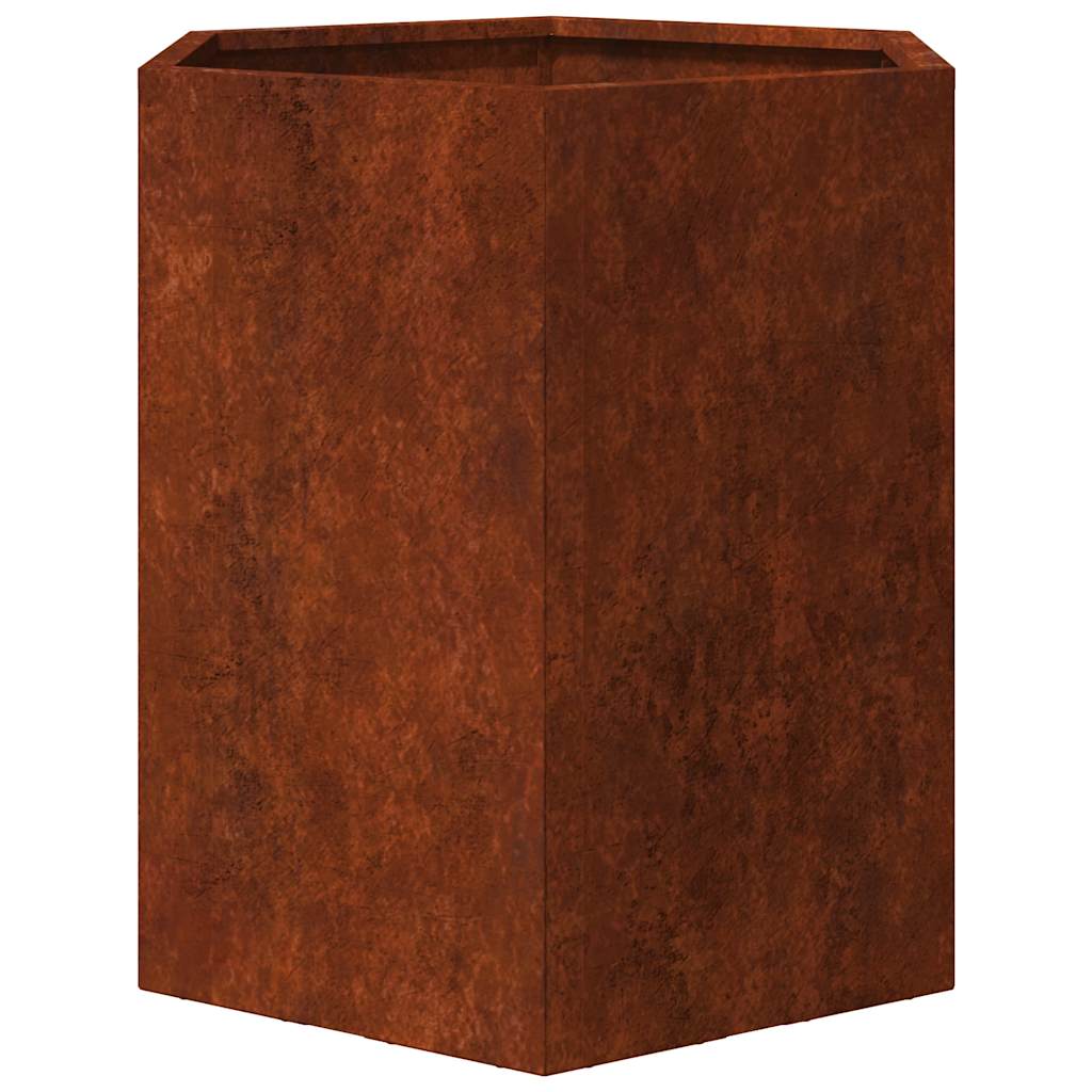 Lovelis, rūdžių spalvos, 40x40x45cm, Corten plienas Lovelis, rūdžių spalvos, 40x40x45cm, Corten plienas - Image 6