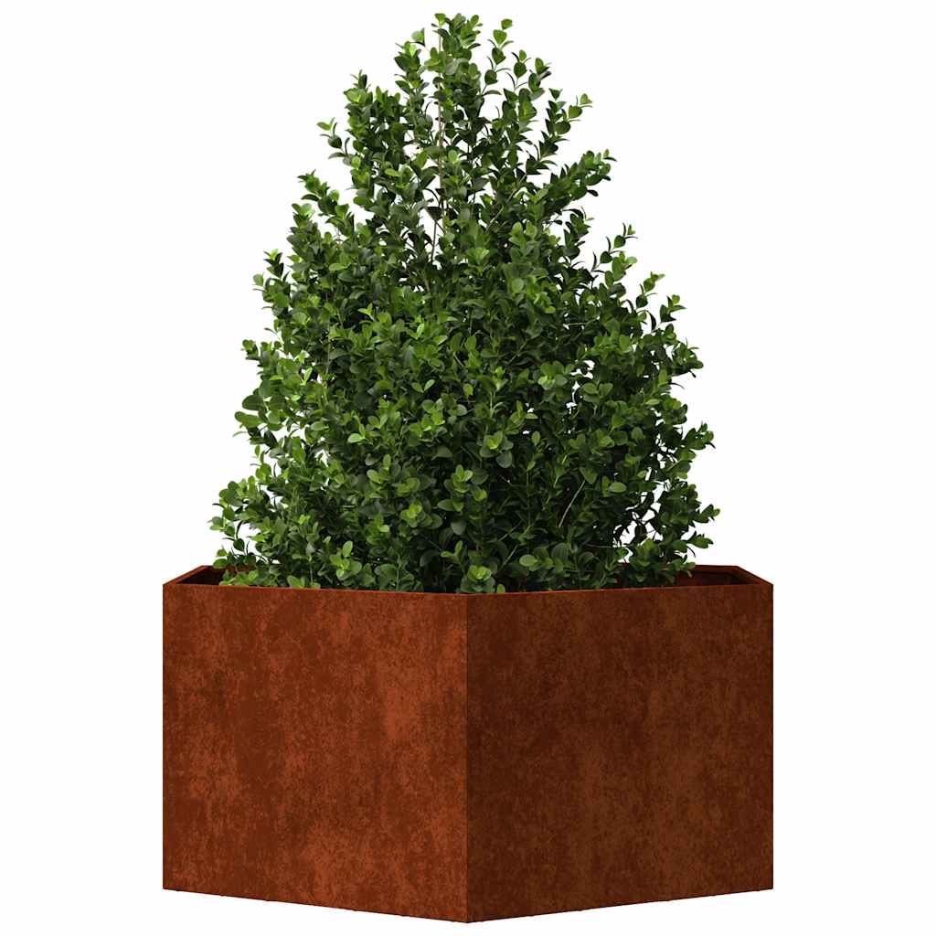 Lovelis, rūdžių spalvos, 90x90x45cm, Corten plienas Lovelis, rūdžių spalvos, 90x90x45cm, Corten plienas - Image 3