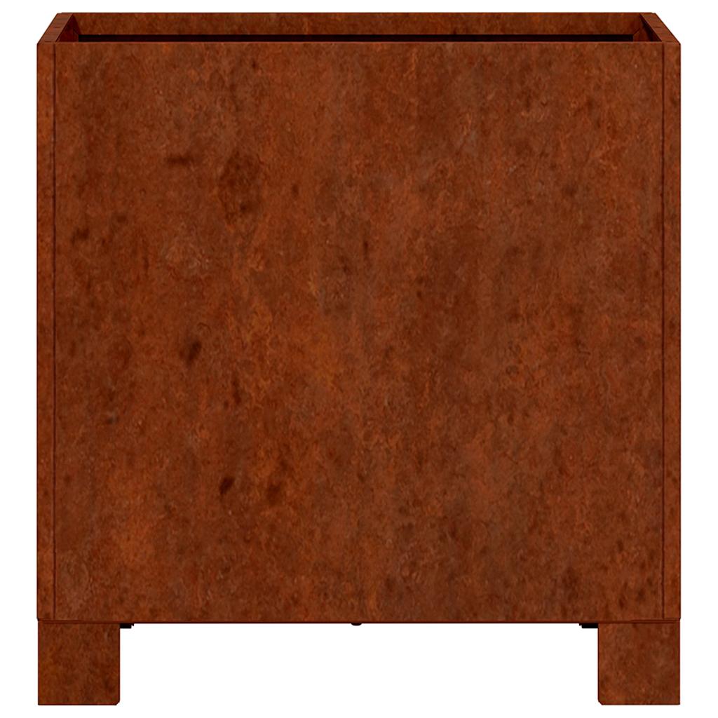 Loveliai su kojelėm, 2vnt., rūdžių, 30x30x30cm, Corten plienas Loveliai su kojelėm, 2vnt., rūdžių, 30x30x30cm, Corten plienas - Image 6