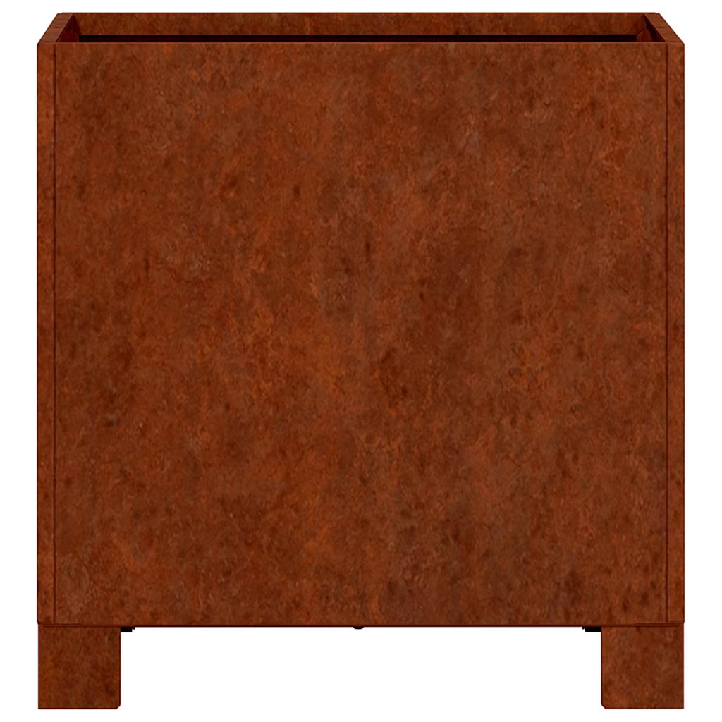 Loveliai su kojelėm, 2vnt., rūdžių, 30x30x30cm, Corten plienas Loveliai su kojelėm, 2vnt., rūdžių, 30x30x30cm, Corten plienas - Image 7