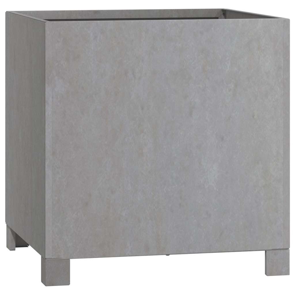 Lovelis su kojelėmis, rūdžių, 40x40x40cm, Corten plienas Lovelis su kojelėmis, rūdžių, 40x40x40cm, Corten plienas - Image 4