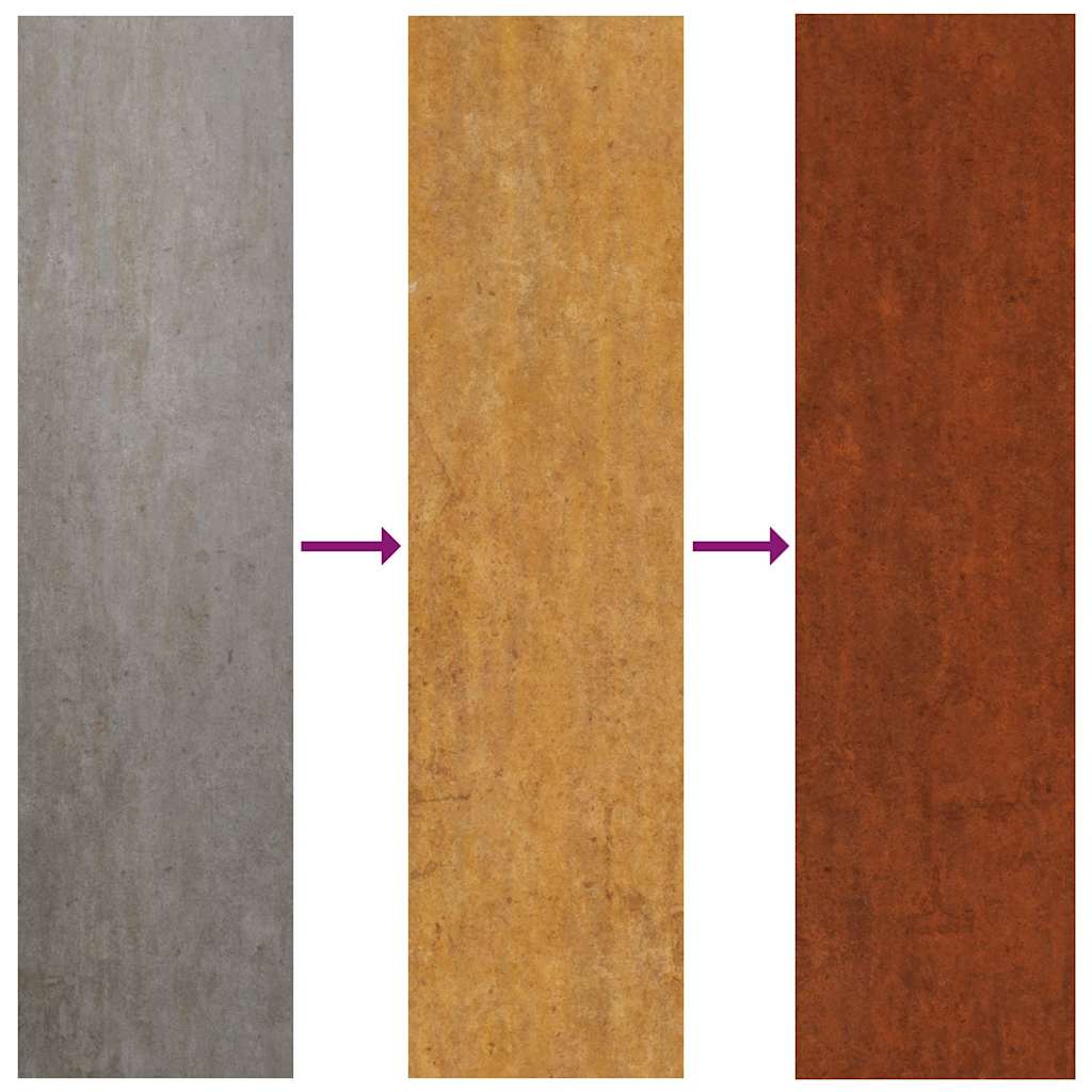 Lovelis su kojelėmis, rūdžių, 40x40x40cm, Corten plienas Lovelis su kojelėmis, rūdžių, 40x40x40cm, Corten plienas - Image 9