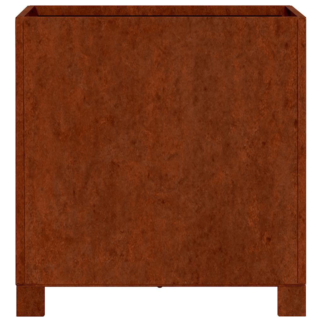 Loveliai su kojelėm, 2vnt., rūdžių, 40x40x40cm, Corten plienas Loveliai su kojelėm, 2vnt., rūdžių, 40x40x40cm, Corten plienas - Image 7