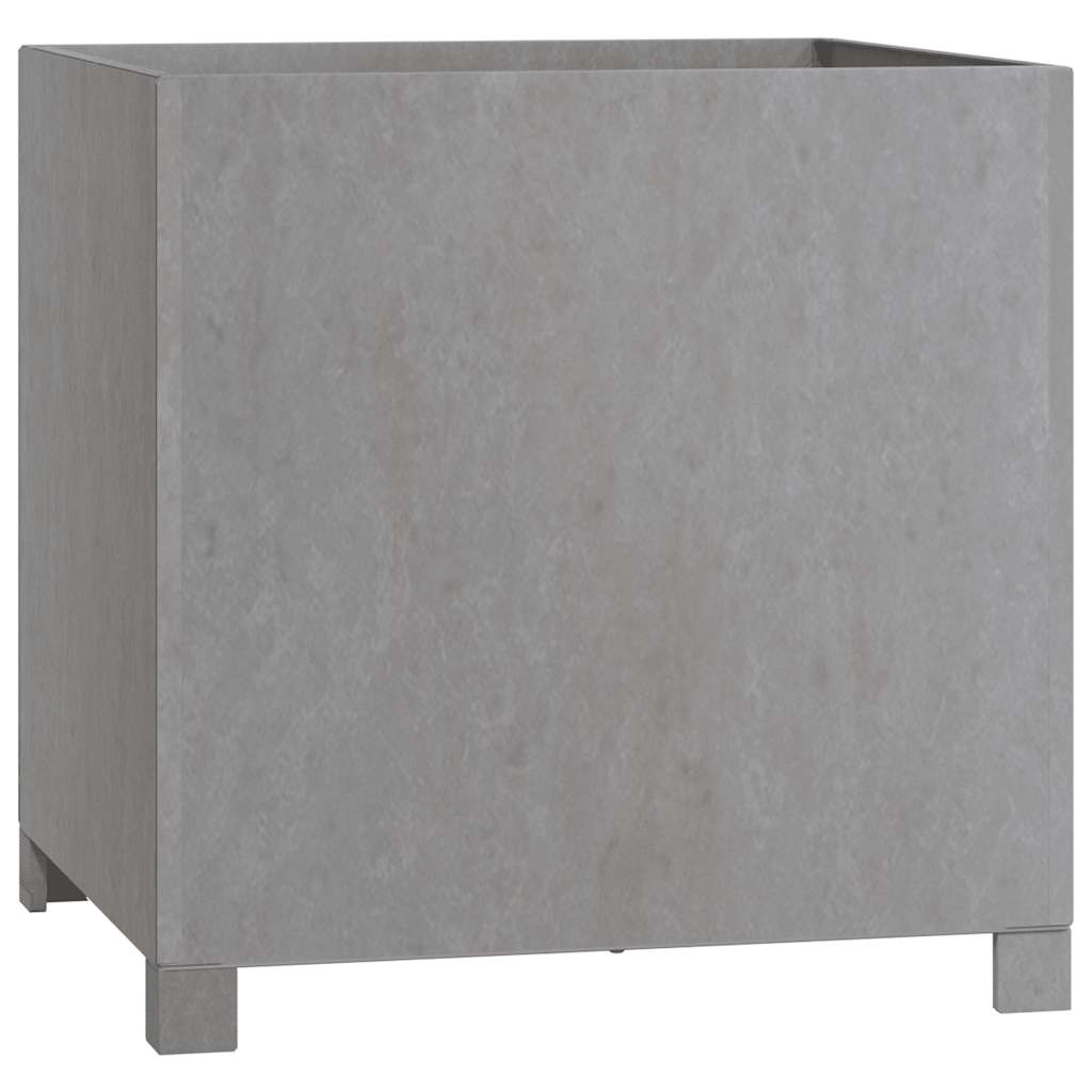 Lovelis su kojelėmis, rūdžių, 50x50x50cm, Corten plienas Lovelis su kojelėmis, rūdžių, 50x50x50cm, Corten plienas - Image 4