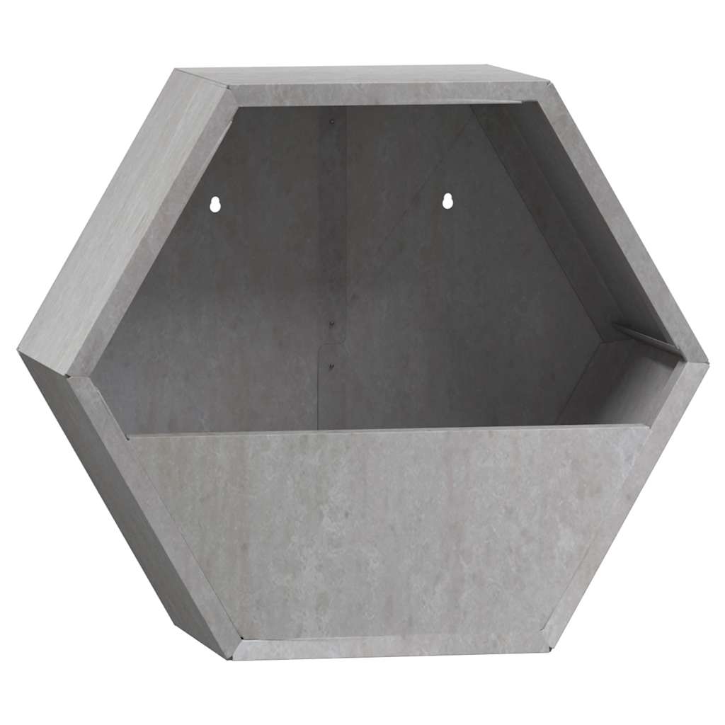 Sieniniai loveliai, 2vnt., rūdžių, 30x10x25cm, Corten plienas Sieniniai loveliai, 2vnt., rūdžių, 30x10x25cm, Corten plienas - Image 4