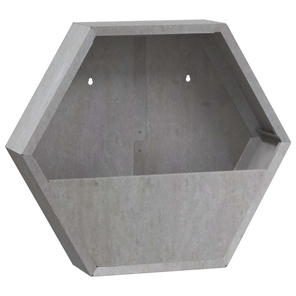 Sieniniai loveliai, 2vnt., rūdžių, 46x10x40cm, Corten plienas Sieniniai loveliai, 2vnt., rūdžių, 46x10x40cm, Corten plienas - Image 4