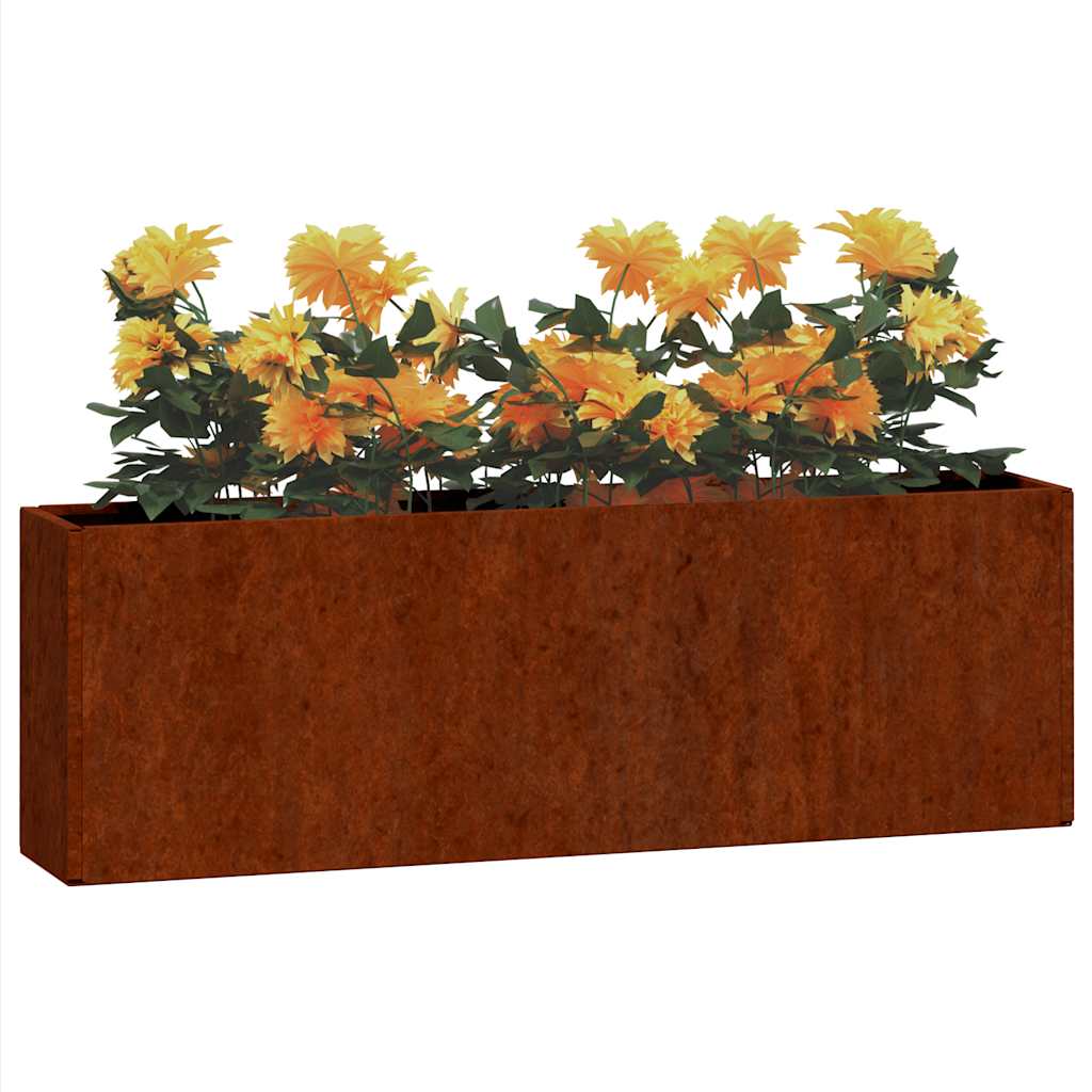 Sieniniai loveliai, 2vnt., rūdžių, 53x10x17cm, Corten plienas Sieniniai loveliai, 2vnt., rūdžių, 53x10x17cm, Corten plienas - Image 3