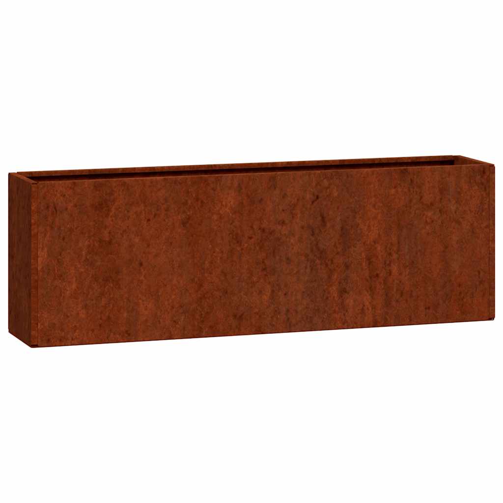 Sieniniai loveliai, 2vnt., rūdžių, 53x10x17cm, Corten plienas Sieniniai loveliai, 2vnt., rūdžių, 53x10x17cm, Corten plienas - Image 5
