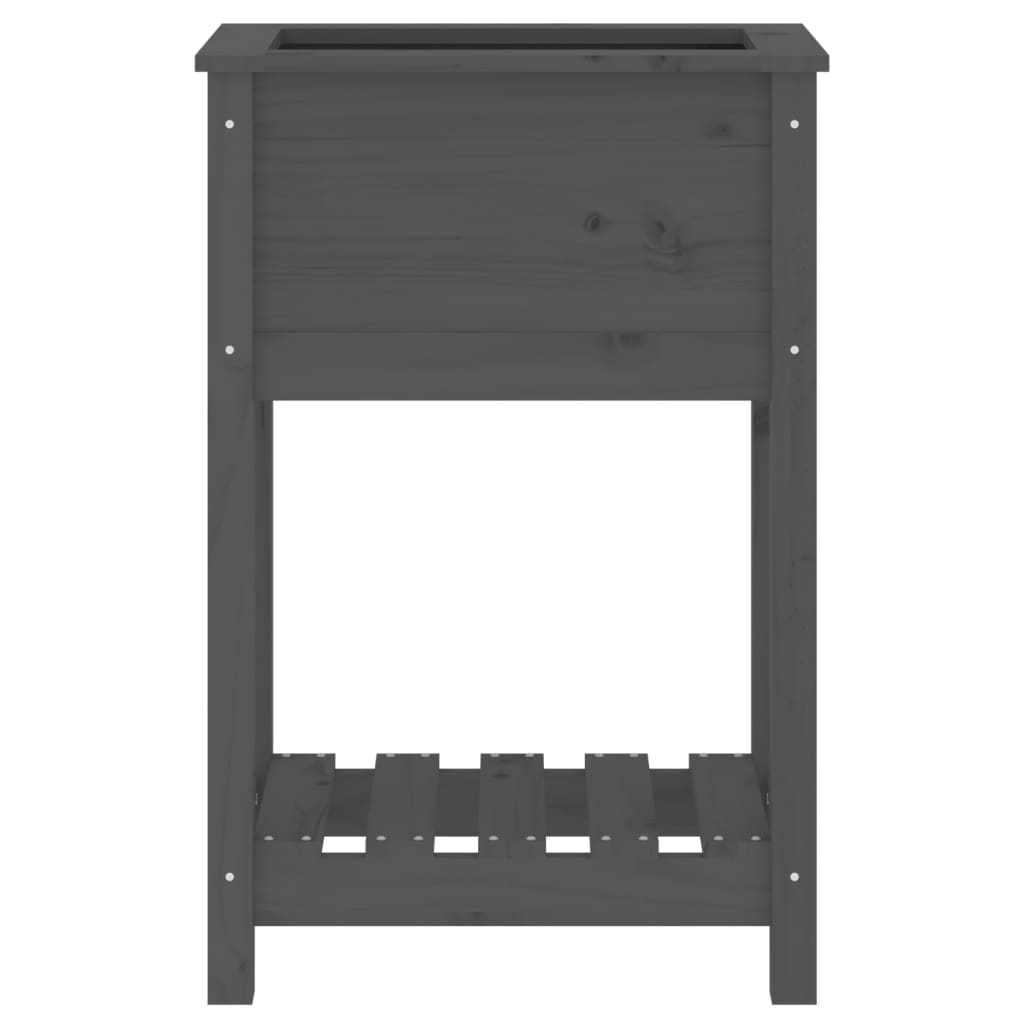 Lovelis su lentyna, pilkas, 54×34,5x81cm, pušies masyvas Lovelis su lentyna, pilkas, 54x34,5x81cm, pušies masyvas - Image 5