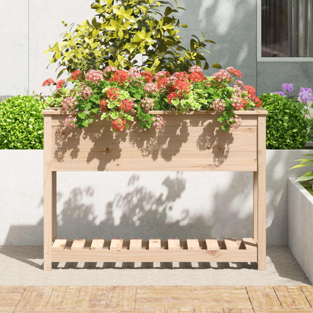 Lovelis su lentyna, 111,5×34,5x81cm, pušies medienos masyvas Lovelis su lentyna, 111,5x34,5x81cm, pušies medienos masyvas - Image 3