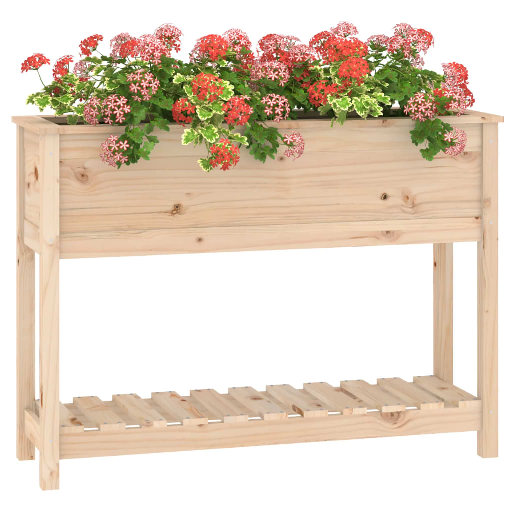 Lovelis su lentyna, 111,5×34,5x81cm, pušies medienos masyvas Lovelis su lentyna, 111,5x34,5x81cm, pušies medienos masyvas - Image 4