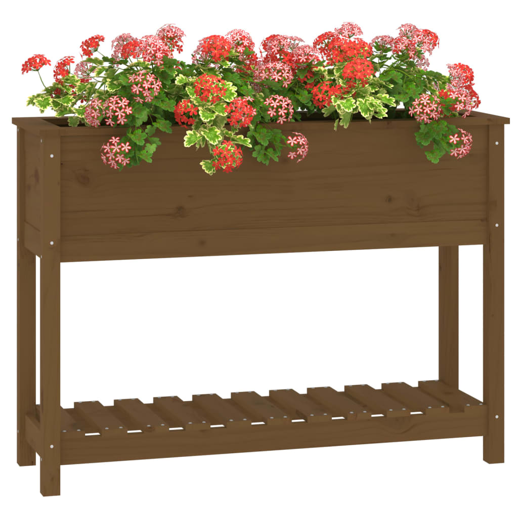 Lovelis su lentyna, medaus rudas, 111,5×34,5x81cm, pušis Lovelis su lentyna, medaus rudas, 111,5x34,5x81cm, pušis - Image 4