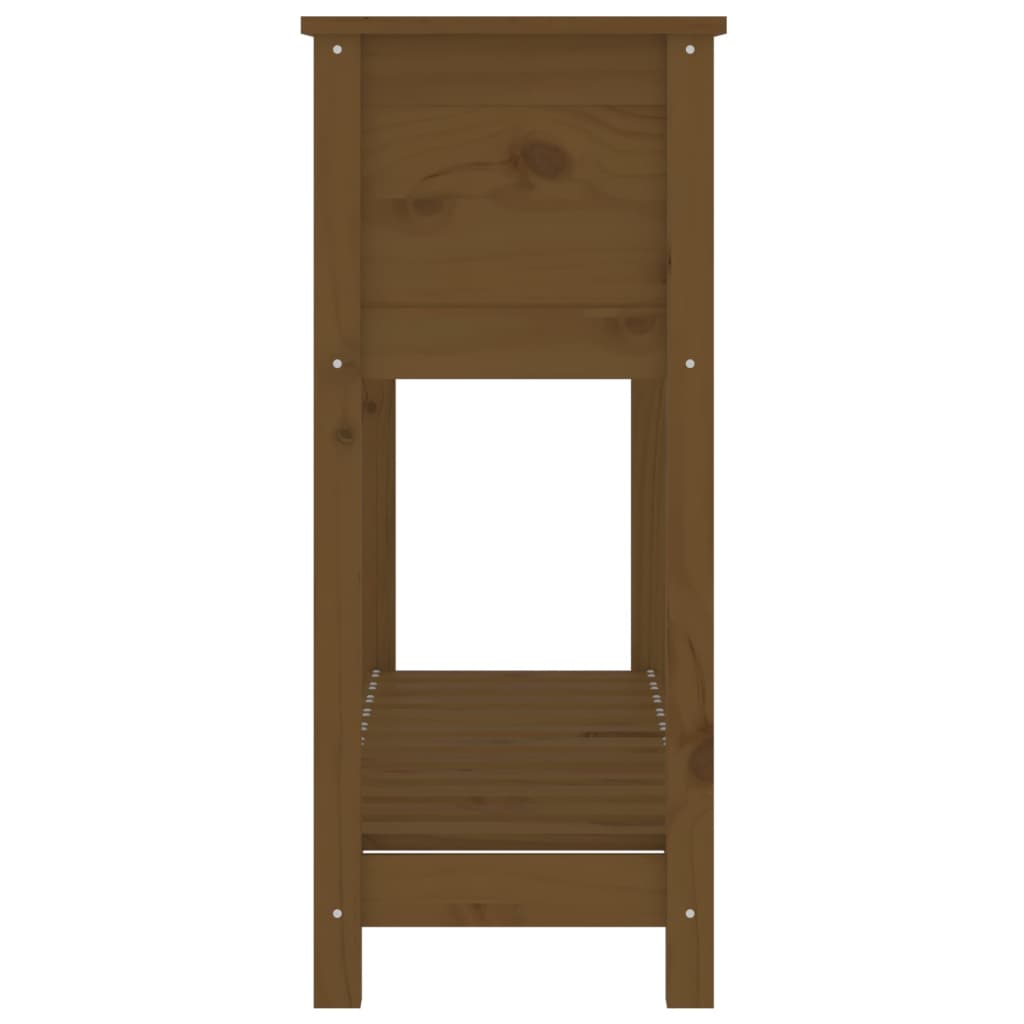 Lovelis su lentyna, medaus rudas, 111,5×34,5x81cm, pušis Lovelis su lentyna, medaus rudas, 111,5x34,5x81cm, pušis - Image 6