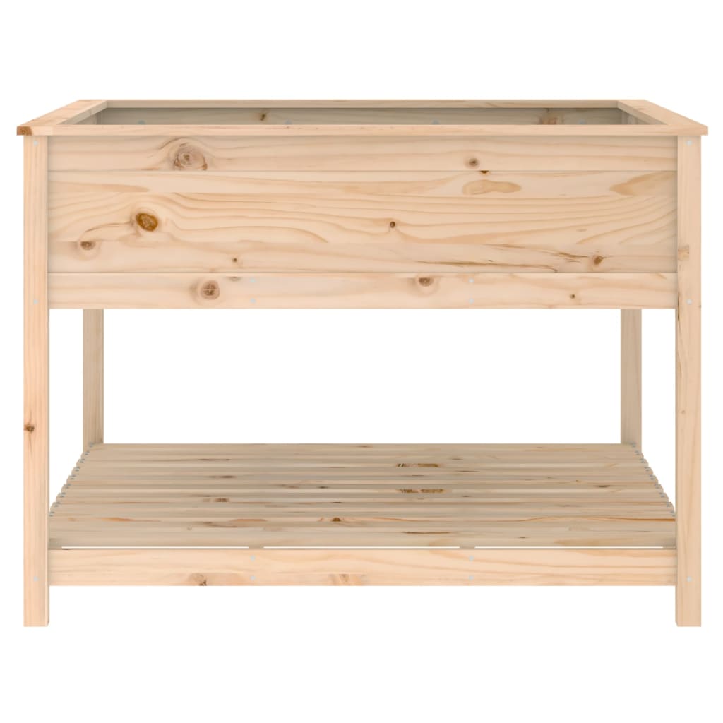 Lovelis su lentyna, 111,5×111,5x81cm, pušies medienos masyvas Lovelis su lentyna, 111,5x111,5x81cm, pušies medienos masyvas - Image 6