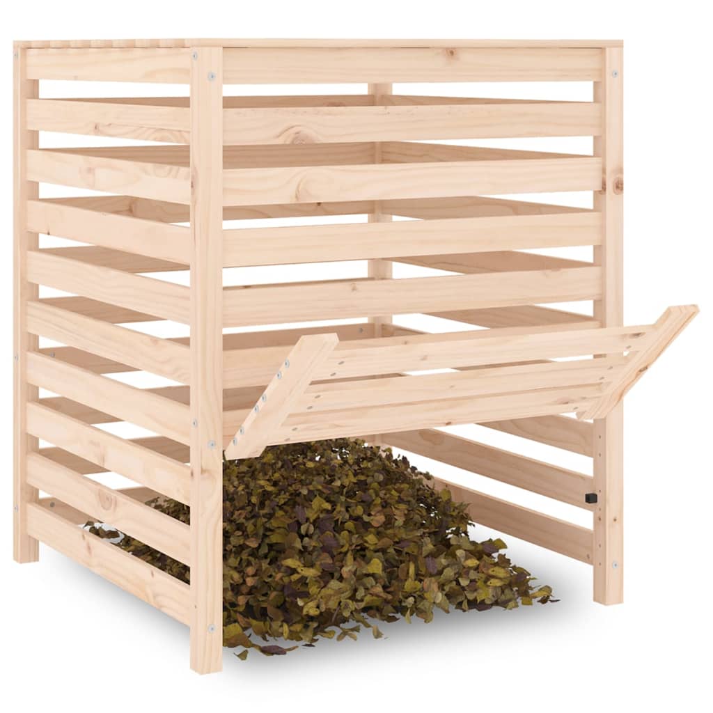 Komposto dėžė, 82,5×82,5×99,5cm, pušies medienos masyvas Komposto dėžė, 82,5x82,5x99,5cm, pušies medienos masyvas - Image 4