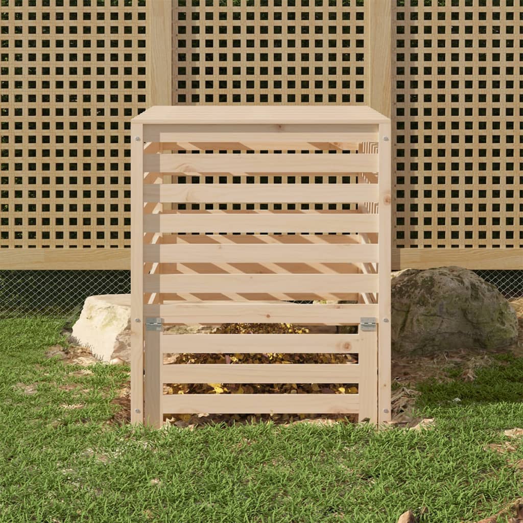 Komposto dėžė, 82,5×82,5×99,5cm, pušies medienos masyvas Komposto dėžė, 82,5x82,5x99,5cm, pušies medienos masyvas - Image 2