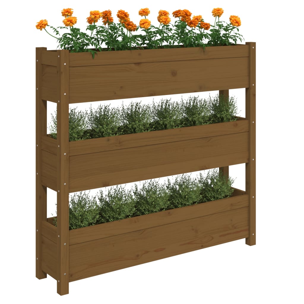 Lovelis, medaus rudas, 112x25x104,5cm, pušies medienos masyvas Lovelis, medaus rudas, 112x25x104,5cm, pušies medienos masyvas - Image 4