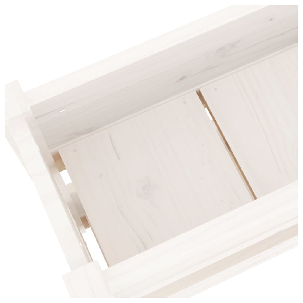 Lovelis, baltos spalvos, 112x25x66cm, pušies medienos masyvas Lovelis, baltos spalvos, 112x25x66cm, pušies medienos masyvas - Image 7