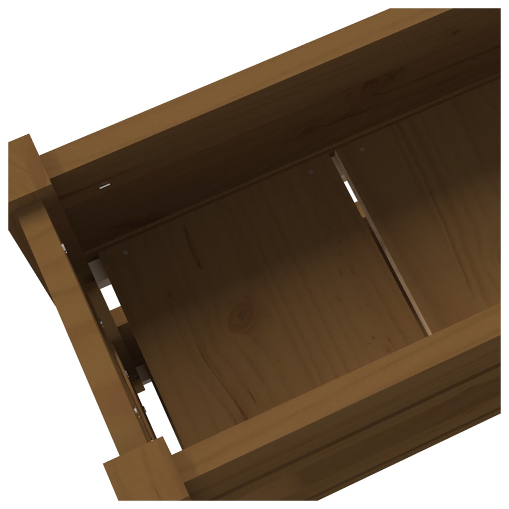 Lovelis, medaus rudas, 112x25x66cm, pušies medienos masyvas Lovelis, medaus rudas, 112x25x66cm, pušies medienos masyvas - Image 7