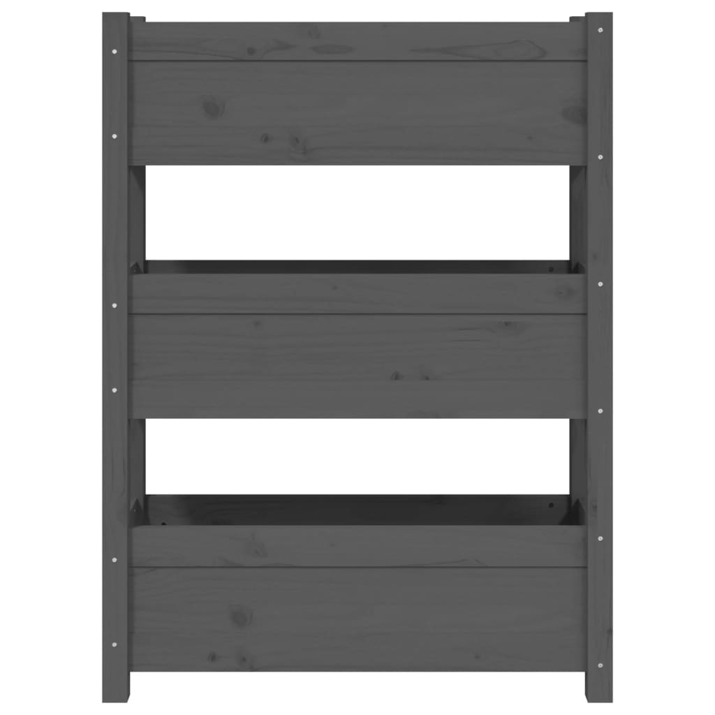 Lovelis, pilkas, 77x25x104,5cm, pušies medienos masyvas Lovelis, pilkas, 77x25x104,5cm, pušies medienos masyvas - Image 5