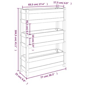 Lovelis, medaus rudas, 77x25x104,5cm, pušies medienos masyvas