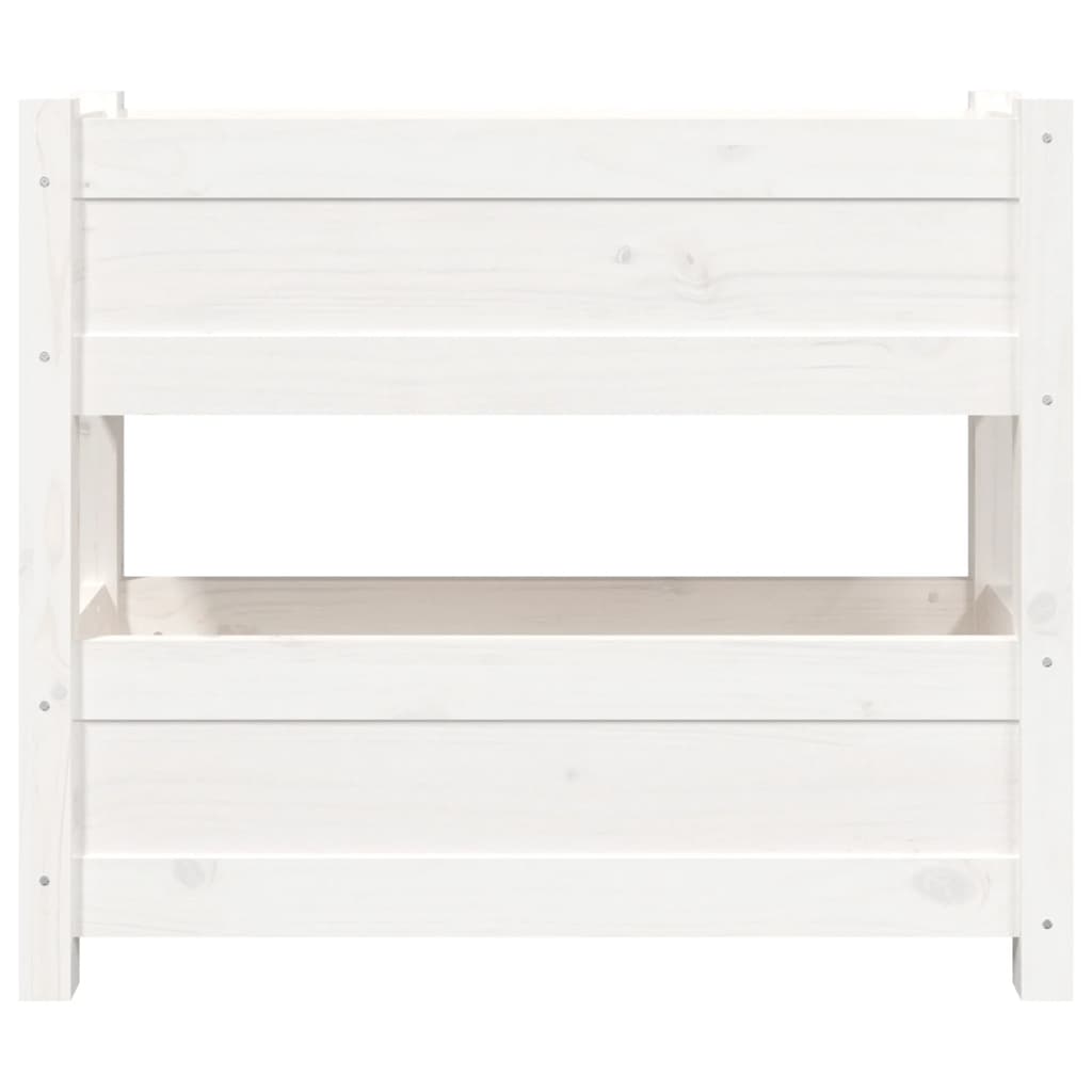 Lovelis, baltos spalvos, 77x25x66cm, pušies medienos masyvas Lovelis, baltos spalvos, 77x25x66cm, pušies medienos masyvas - Image 5