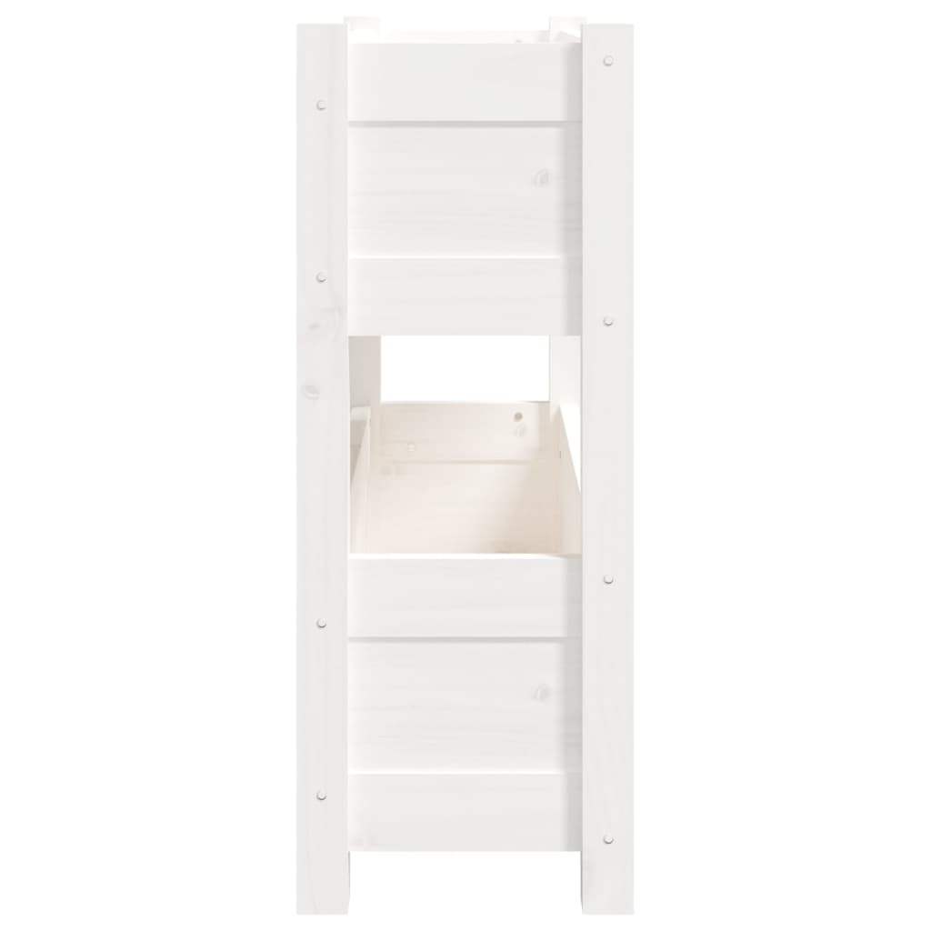 Lovelis, baltos spalvos, 77x25x66cm, pušies medienos masyvas Lovelis, baltos spalvos, 77x25x66cm, pušies medienos masyvas - Image 6
