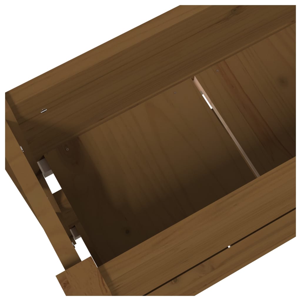 Lovelis, medaus rudas, 77x25x66cm, pušies medienos masyvas Lovelis, medaus rudas, 77x25x66cm, pušies medienos masyvas - Image 7