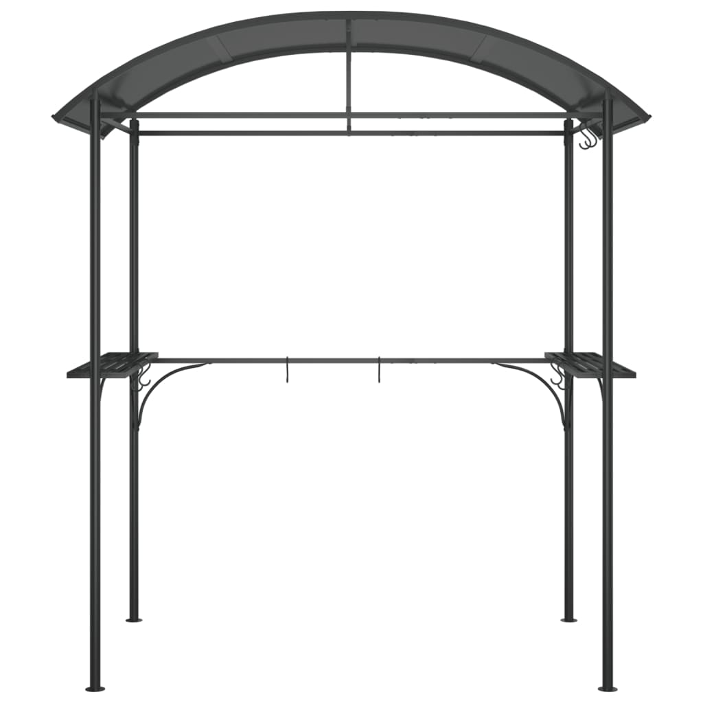 Pavėsinė kepsninei, antracito, 220x115x230cm, plienas Pavėsinė kepsninei, antracito, 220x115x230cm, plienas - Image 3