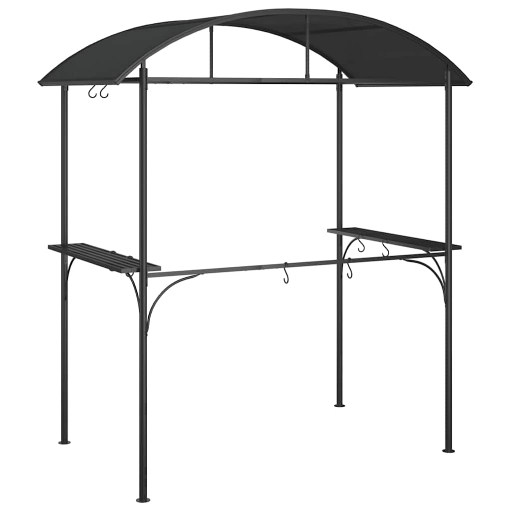 Pavėsinė kepsninei, antracito, 220x115x230cm, plienas Pavėsinė kepsninei, antracito, 220x115x230cm, plienas - Image 5