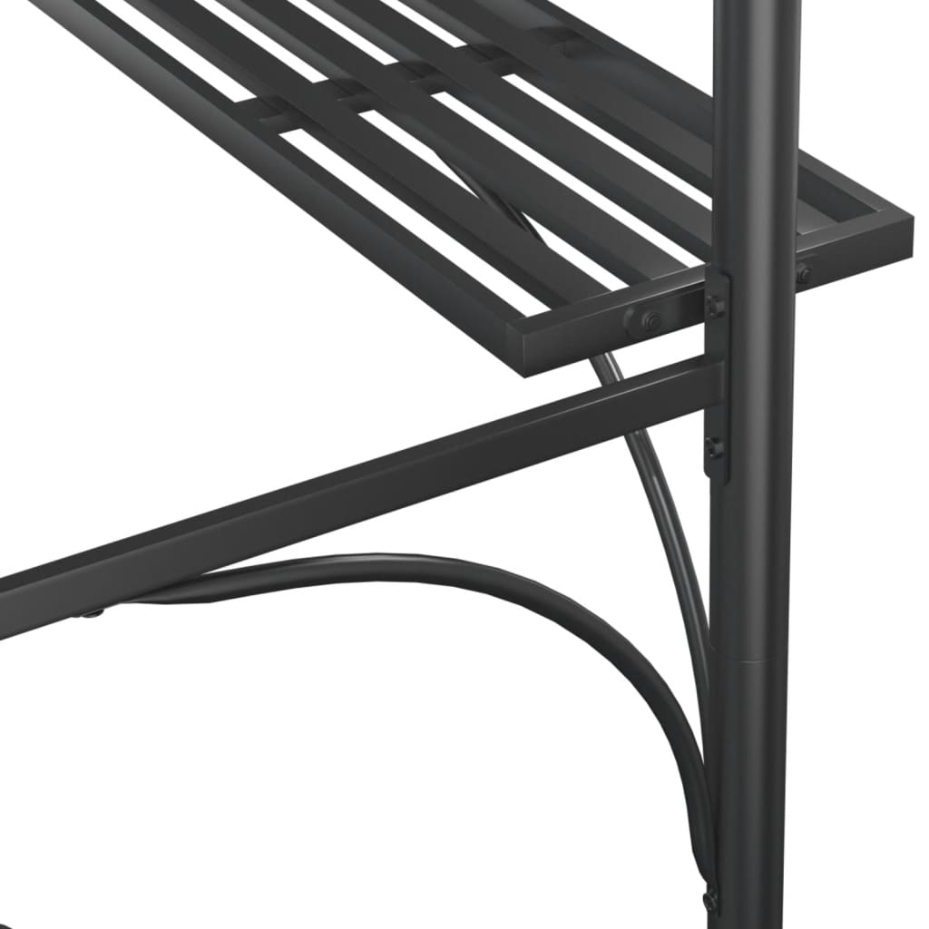 Pavėsinė kepsninei, antracito, 220x115x230cm, plienas Pavėsinė kepsninei, antracito, 220x115x230cm, plienas - Image 6