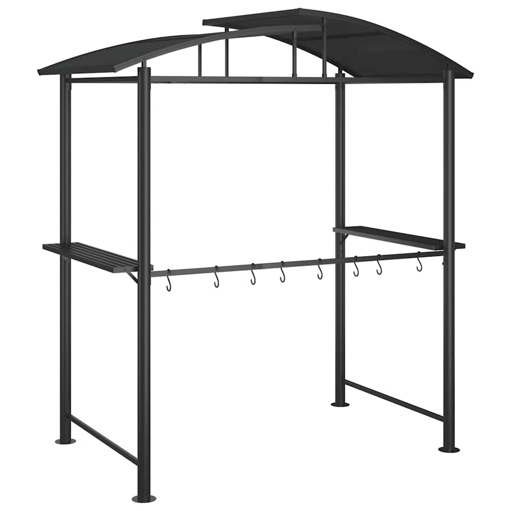 Pavėsinė kepsninei, antracito, 210x114x230cm, plienas Pavėsinė kepsninei, antracito, 210x114x230cm, plienas - Image 5