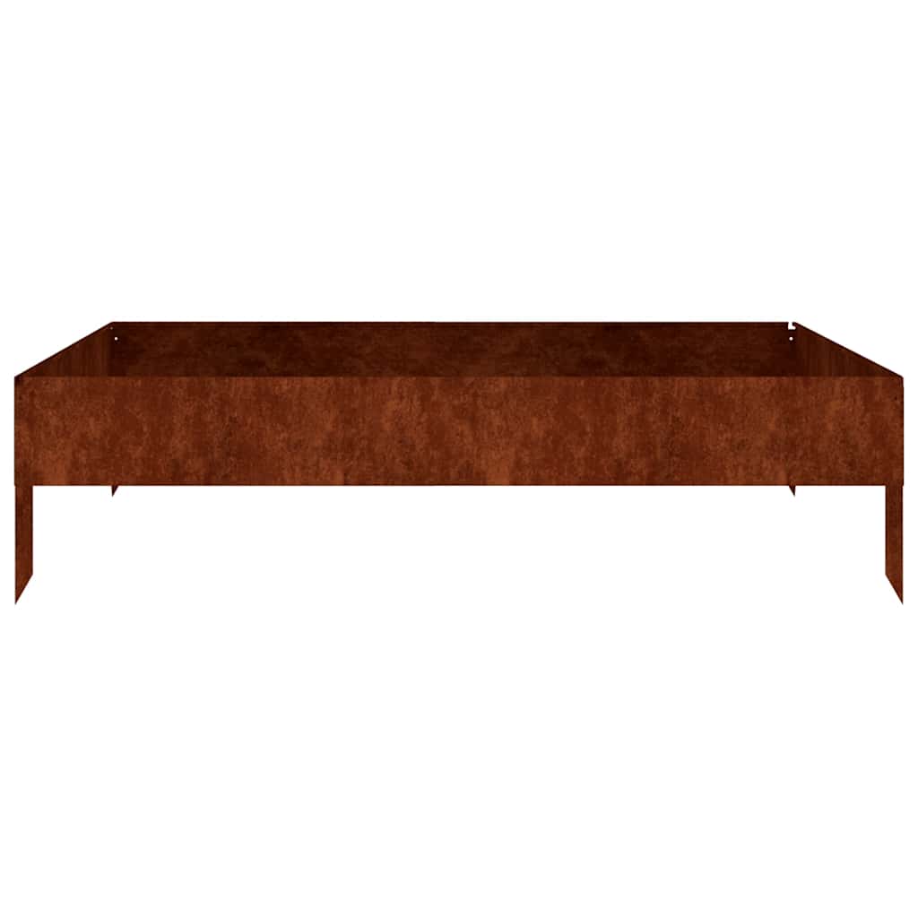 Aukštas sodo lovelis, 100x100x26cm, Corten plienas Aukštas sodo lovelis, 100x100x26cm, Corten plienas - Image 3