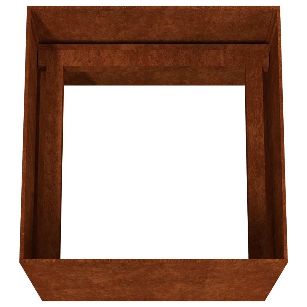 Lovelis, 40x41x40cm, Corten plienas Lovelis, 40x41x40cm, Corten plienas - Image 4