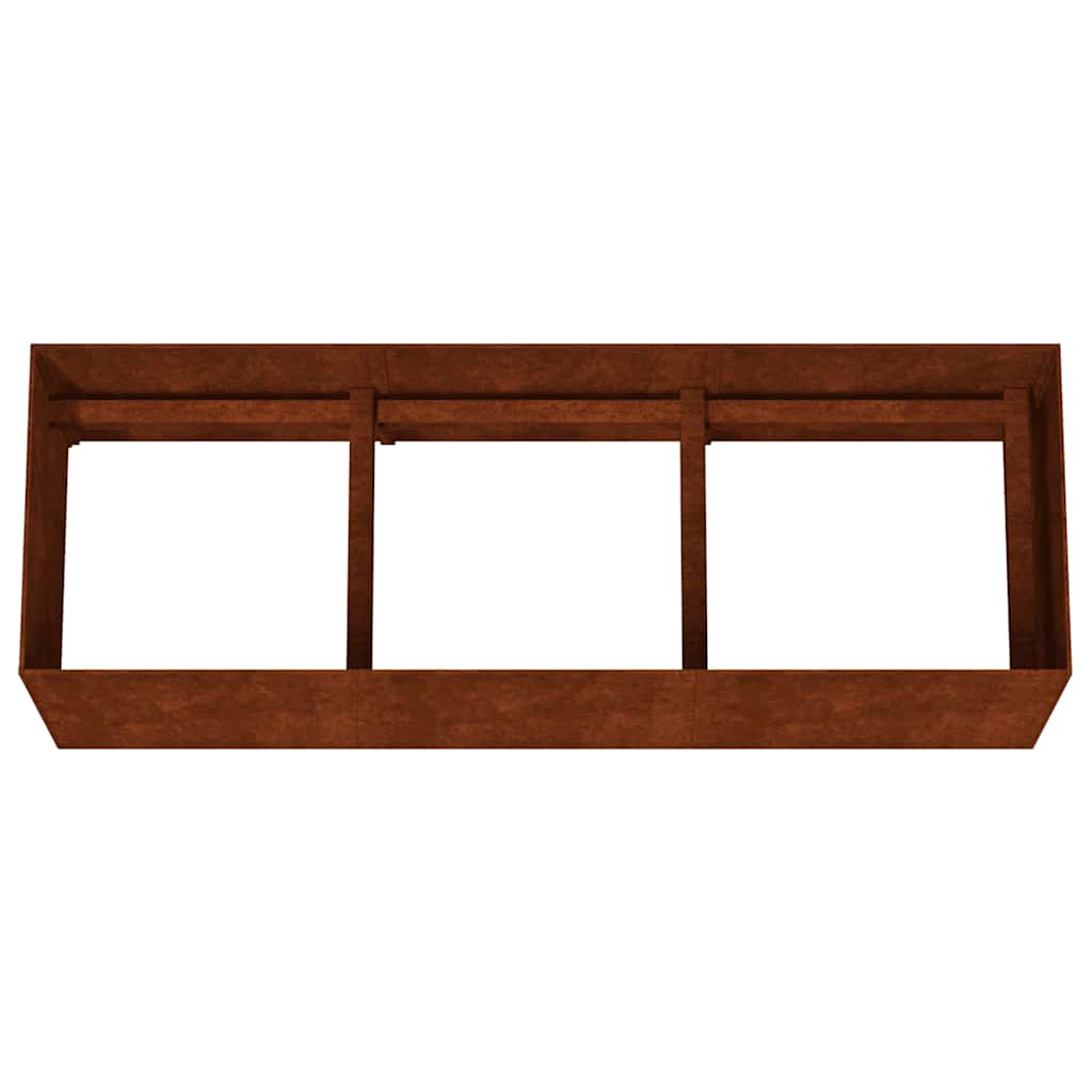 Aukštas sodo lovelis, 120x40x40cm, Corten plienas Aukštas sodo lovelis, 120x40x40cm, Corten plienas - Image 5