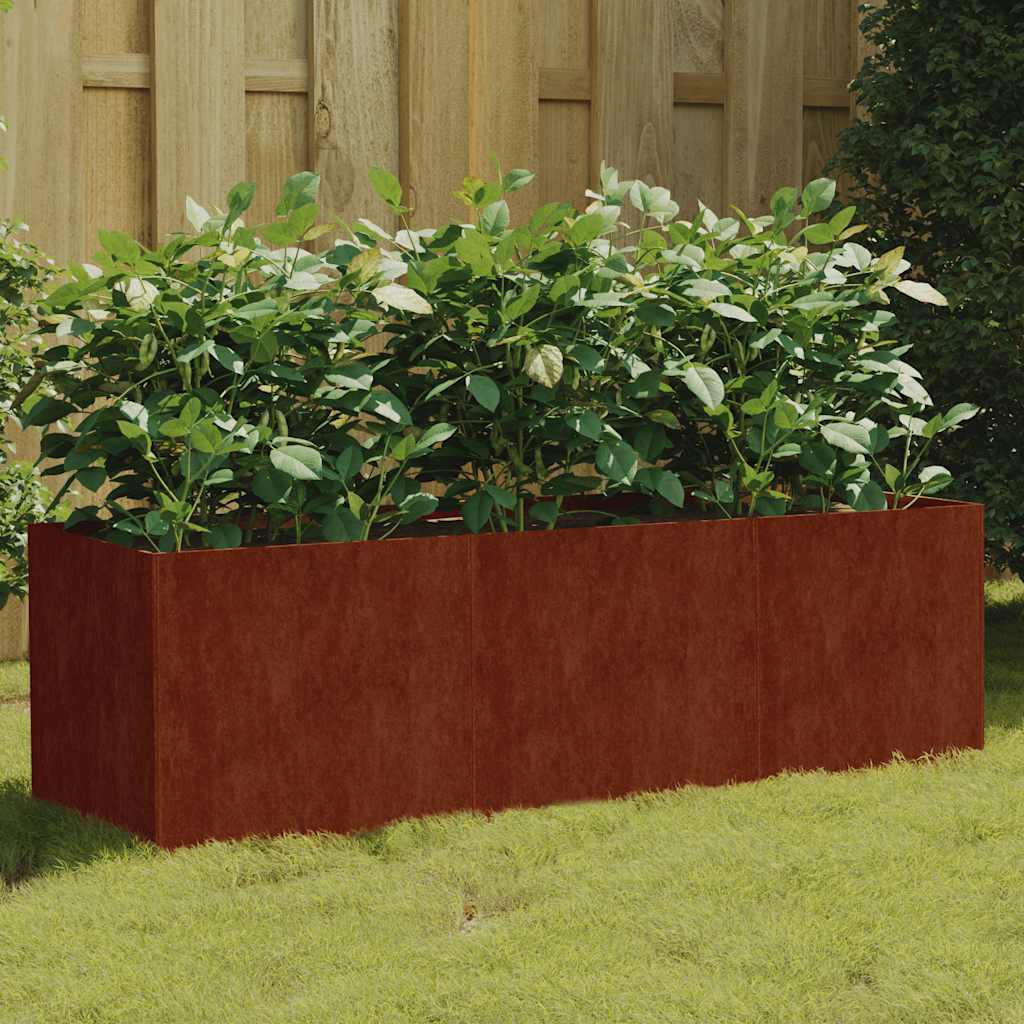 Aukštas sodo lovelis, 120x40x40cm, Corten plienas Aukštas sodo lovelis, 120x40x40cm, Corten plienas - Image 2