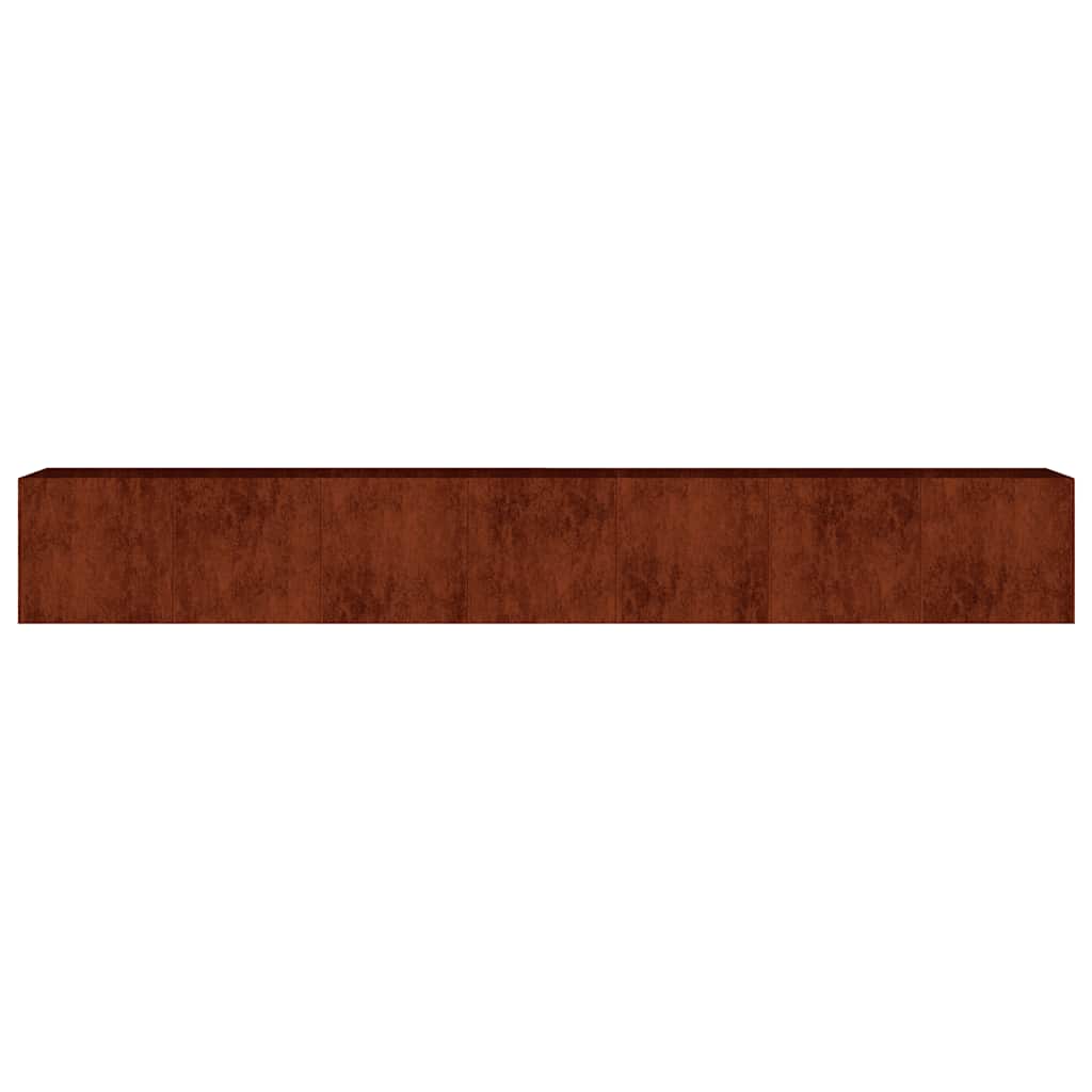 Aukštas sodo lovelis, 280x40x40cm, Corten plienas Aukštas sodo lovelis, 280x40x40cm, Corten plienas - Image 4